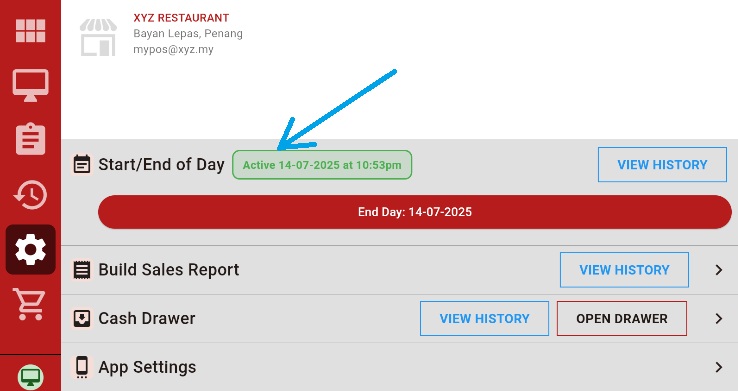Day started confirmation